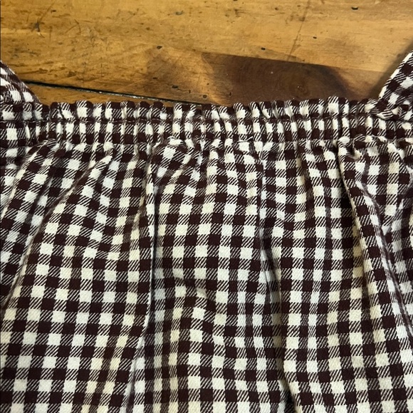 Madewell Plaid Puff Sleeve button down top size M - Picture 14 of 15